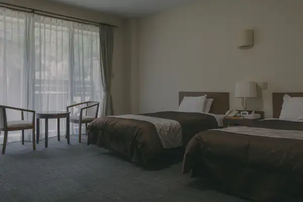 ห้องพักแบบตะวันตกเตียงคู่