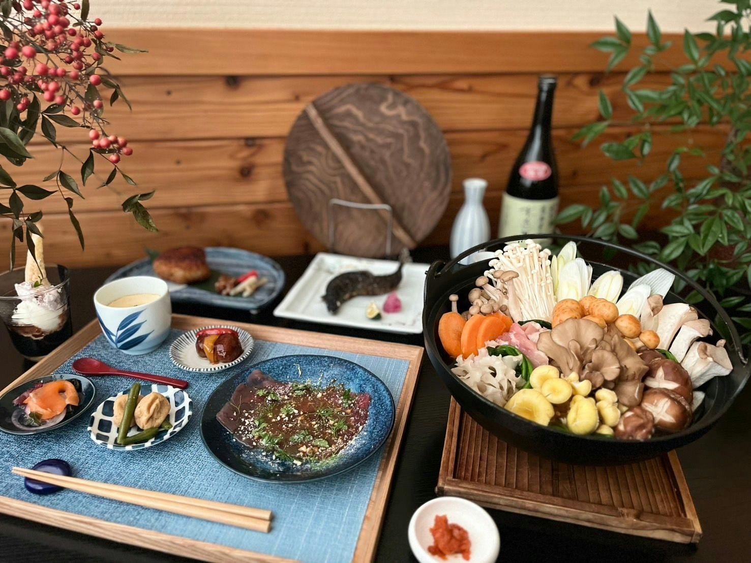 หม้อไฟหลากสีสันกับเห็ดเจ็ดชนิดจากจังหวัดนากาโนะ