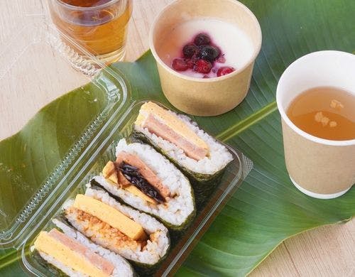 3種のポーク玉子おにぎりセット