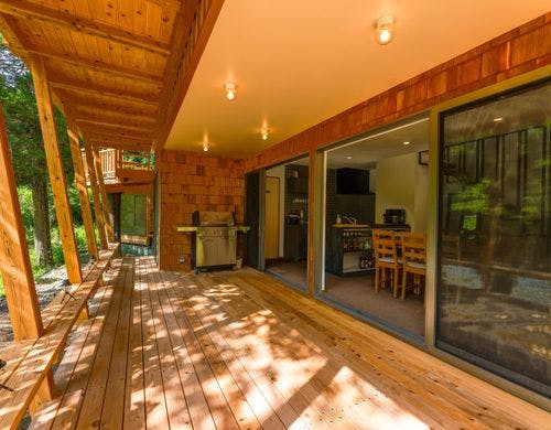 一階ウッドデッキ