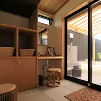 露天溫泉更衣室