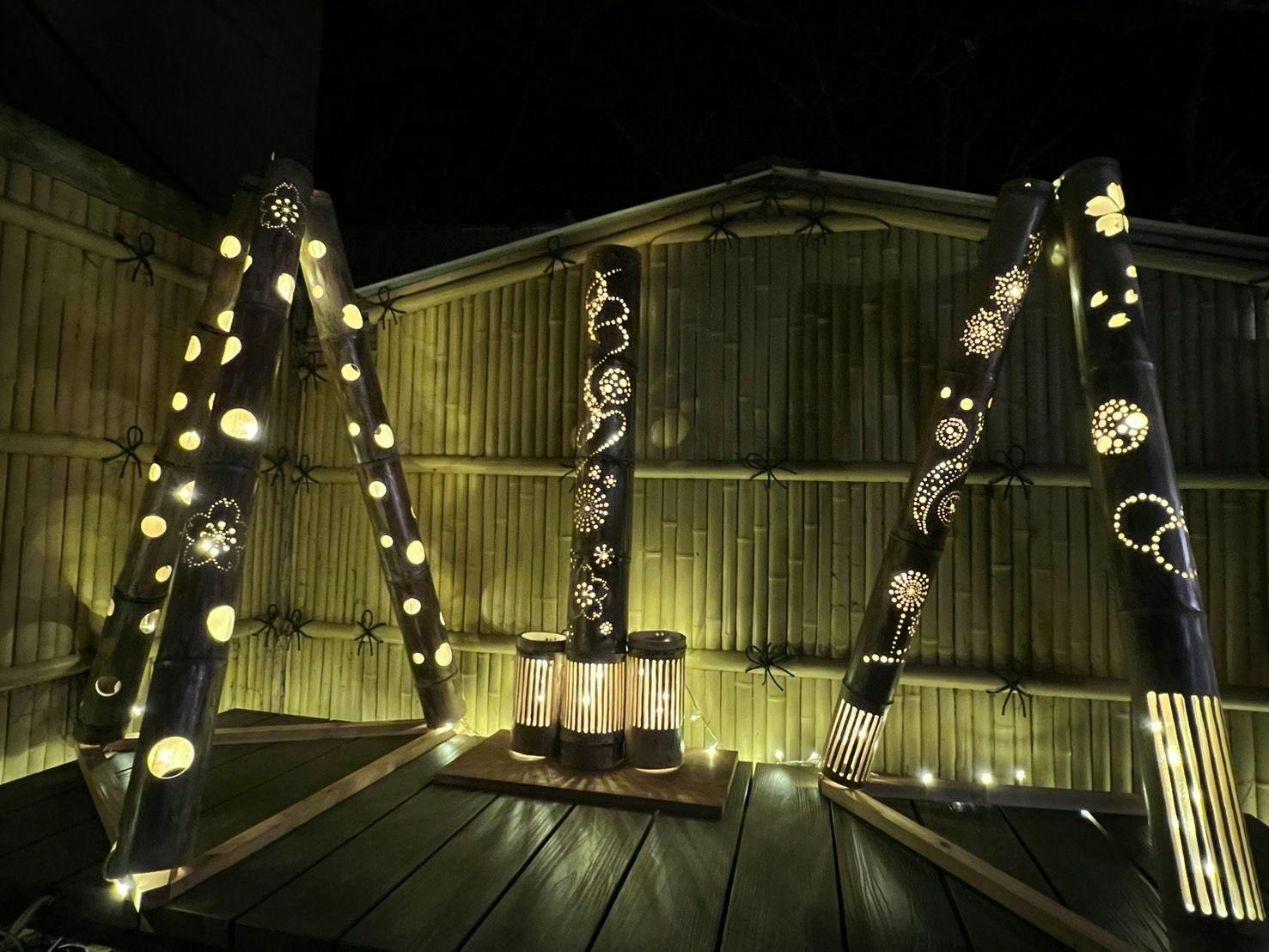 น้ำพุร้อนส่วนตัว 【SAKURA】 พร้อมโคมไฟไม้ไผ่