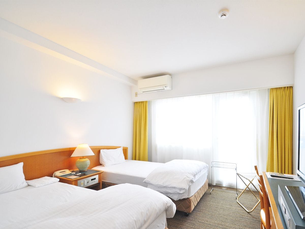 【Kamar Twin Gaya Barat di Lantai Rendah】