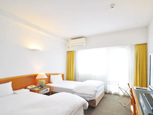 【Kamar Twin Gaya Barat di Lantai Rendah】