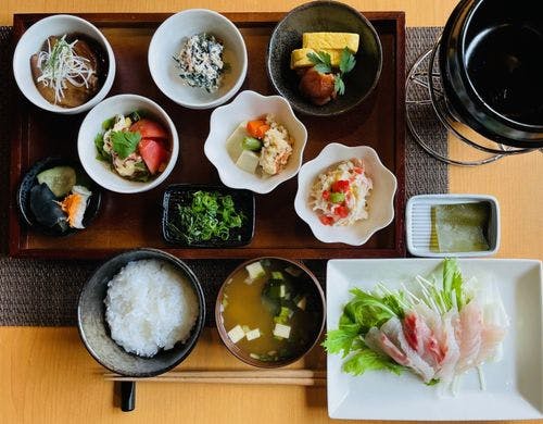 ご宿泊者様のご朝食です
