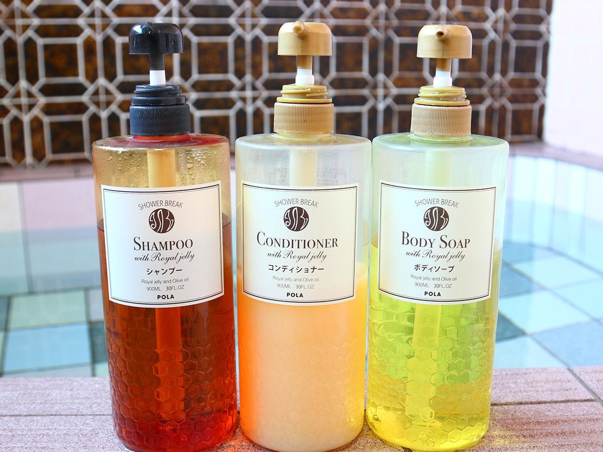 【ภายในโรงแรม】มีห้องอาบน้ำสำหรับครอบครัวและแชมพูครบครัน