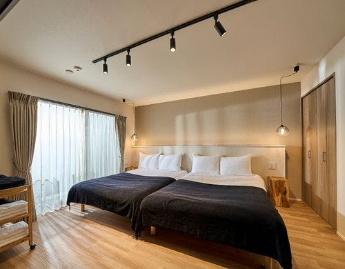 寝室2はダブルサイズ2つ