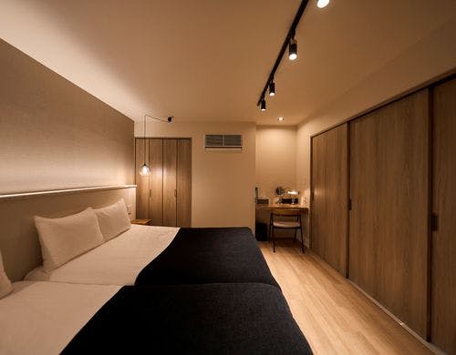 ドアで締切ることで、プライバシーを確保