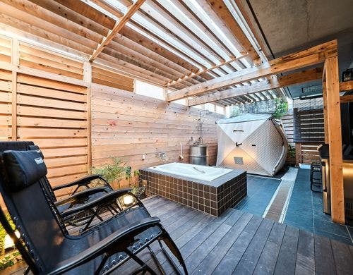 2テラスには、サウナ・ジャグジー