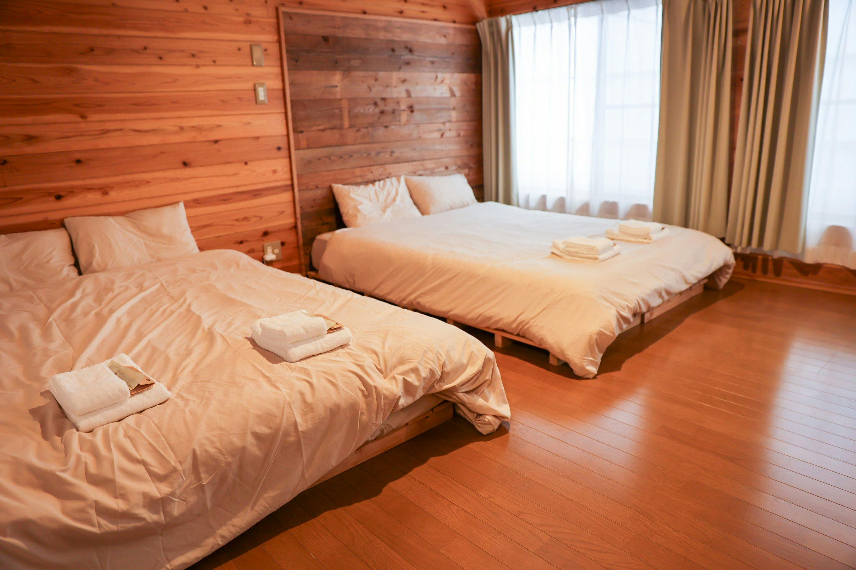 넓은 디럭스 트윈룸입니다.