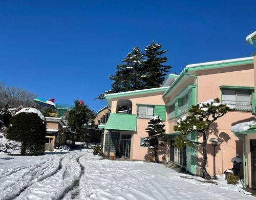 雪が降ったときの桃庵です！
