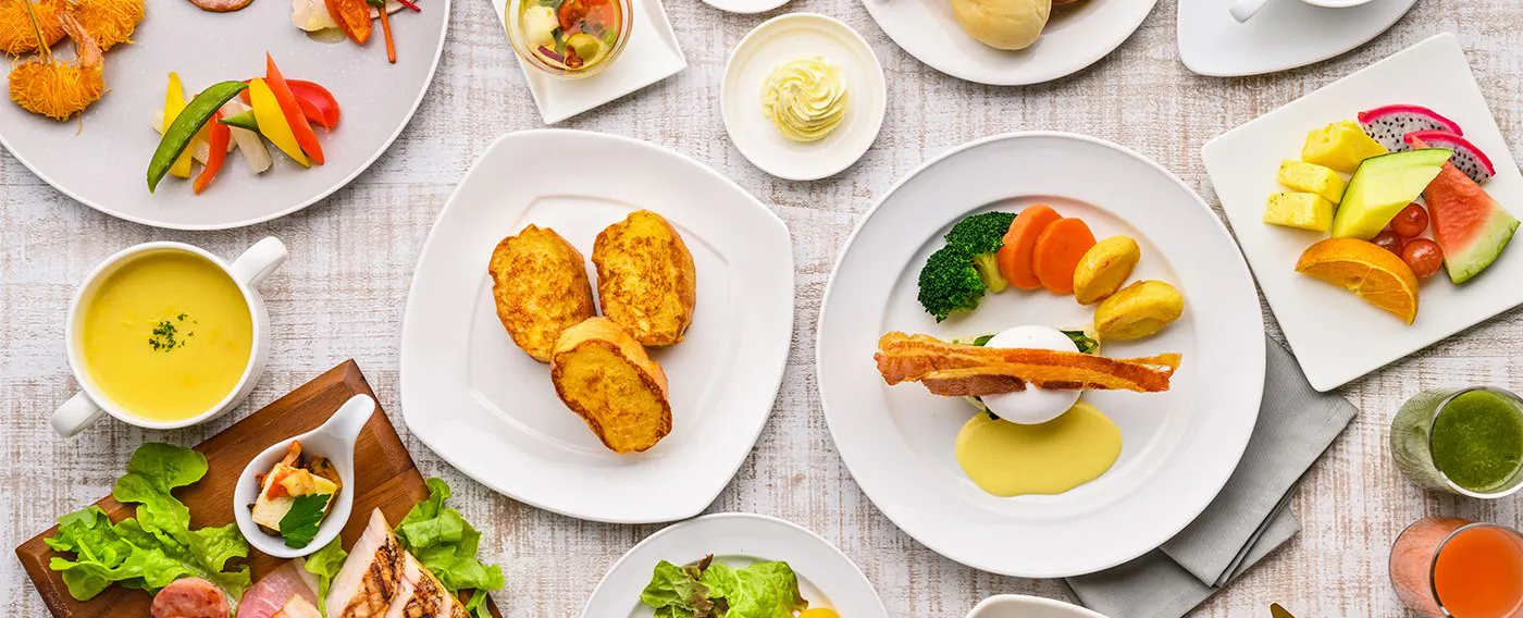 브라세리 베르데마르의 조식 뷔페