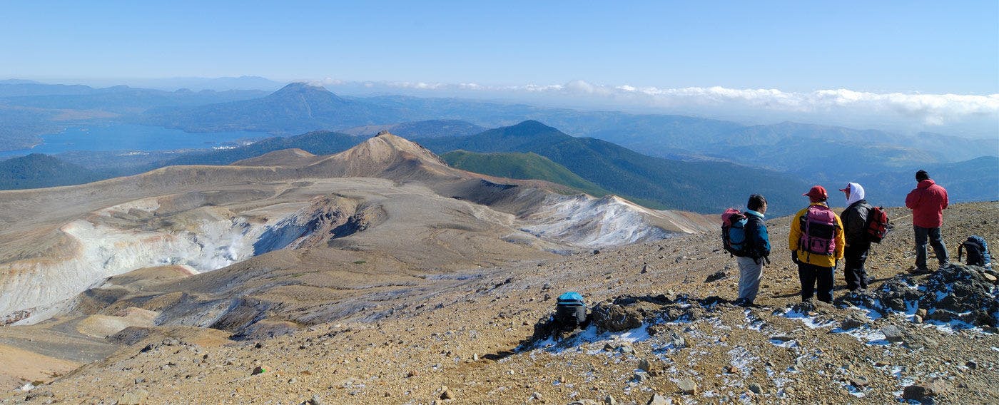 Meakan-dake Climbing, Summit
