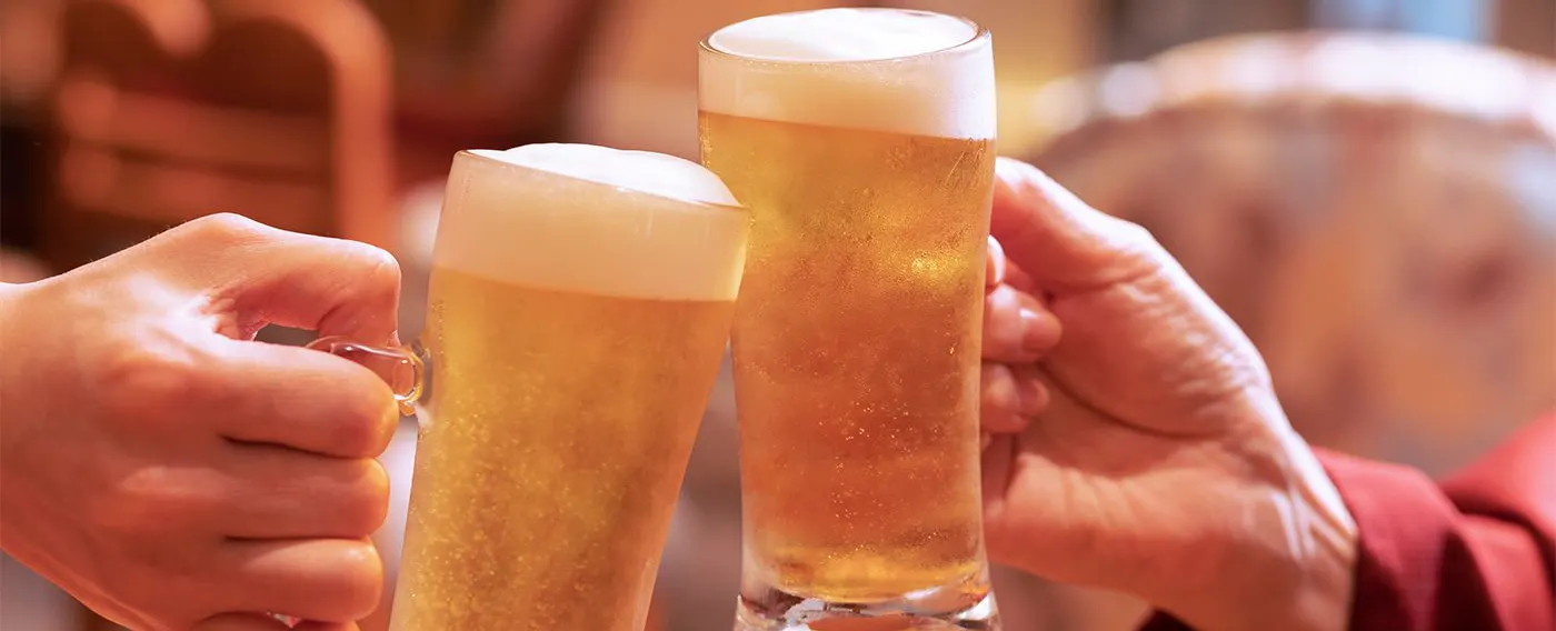 湯上がりビール