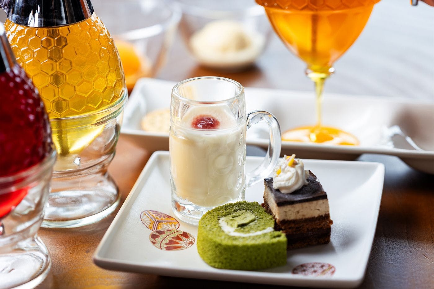 夜のスイーツ一例