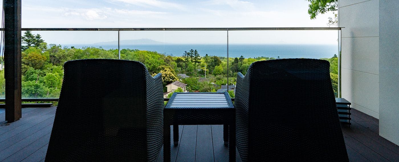 全9室  オーシャンビューを一望できる源泉掛流し露天風呂付