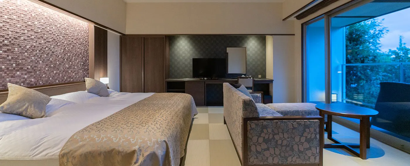 全9室 オーシャンビューを一望できる源泉掛流し露天風呂付