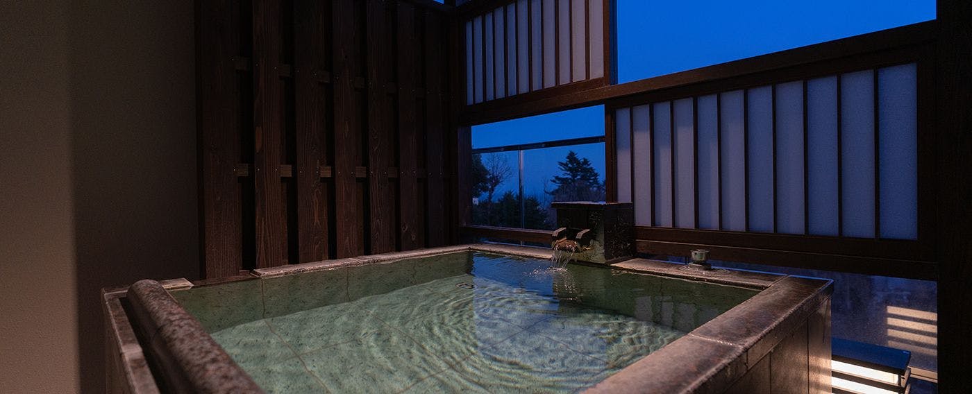 All Rooms with Open-Air Hot Spring Bath - Omuro no Mori Gyokusui