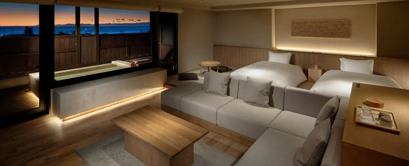 温泉露天風呂付スイートルーム(70平米・定員4名・禁煙)