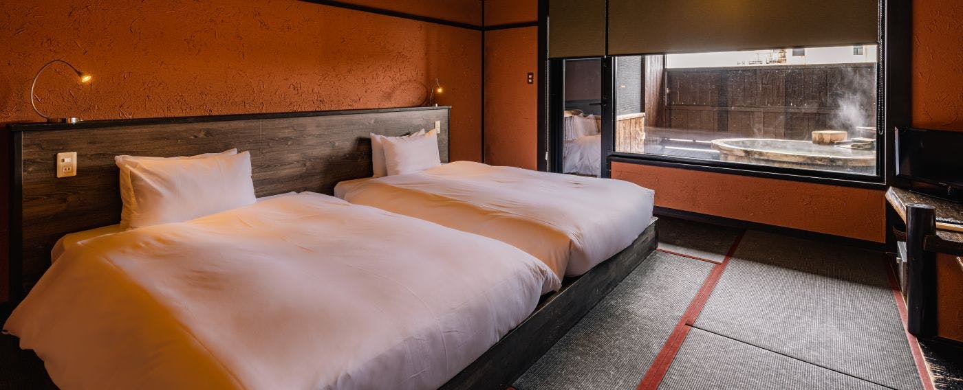 温泉露天風呂付和室ツインルーム（43平米・定員3名・禁煙）