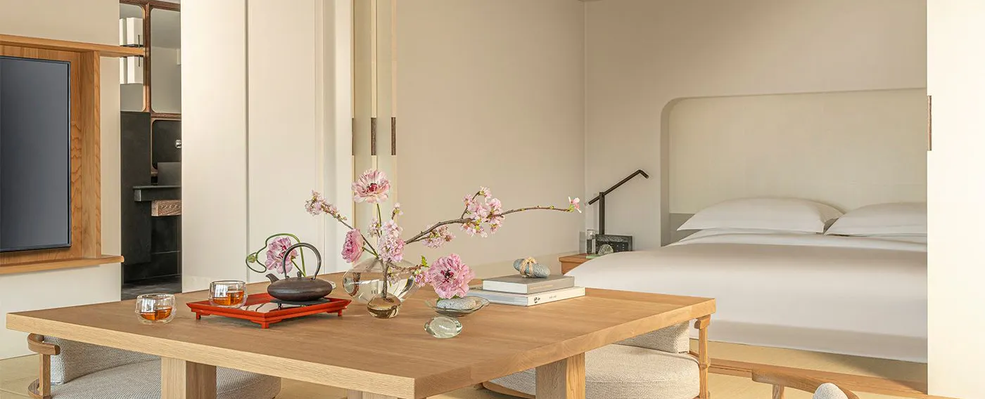 모던 료칸을 이미지한 특별 플로어