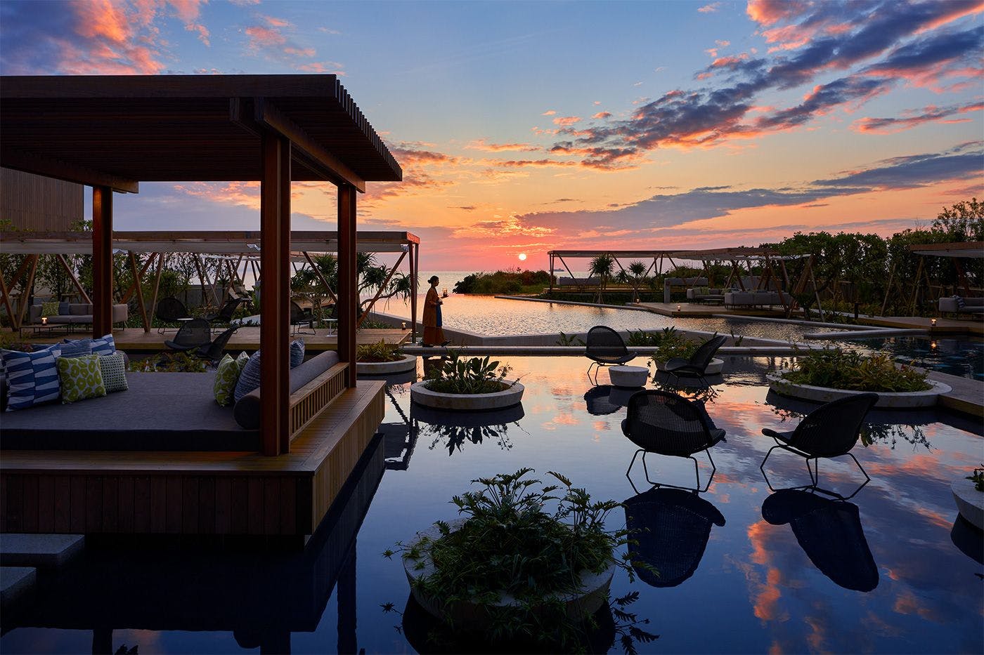 美しい夕陽が望める西海岸の特等席