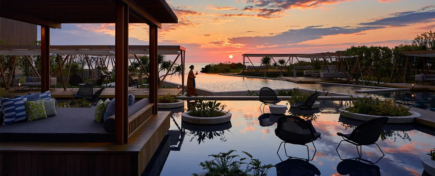 美しい夕陽が望める西海岸の特等席