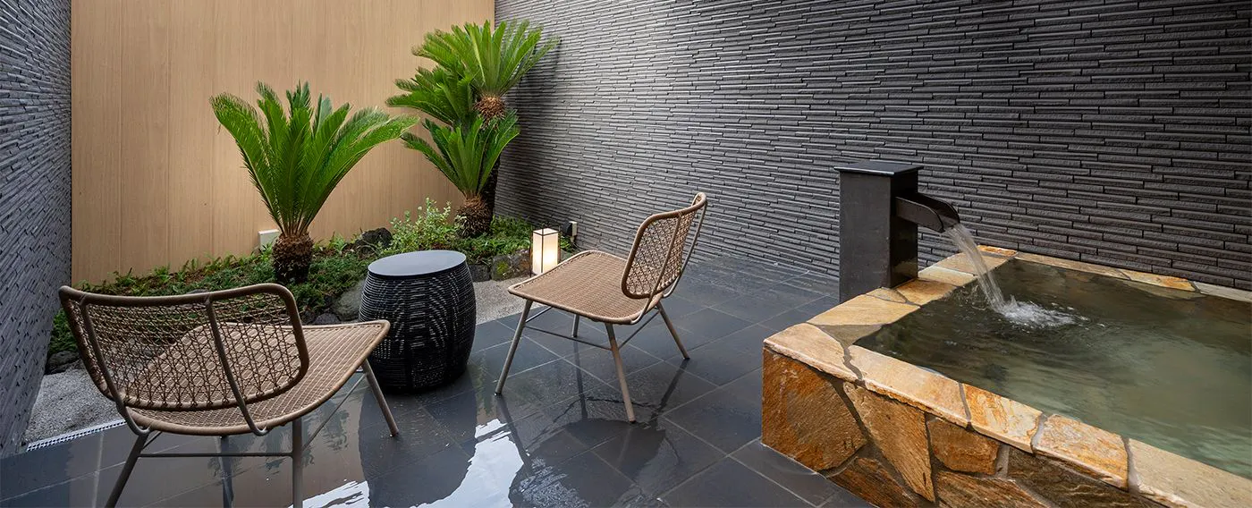 อ่างอาบน้ำครอบครัวที่ให้คุณเพลิดเพลินกับฤดูกาลทั้งสี่ของคิริชิมะ