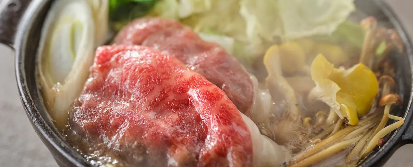 히타치규 스키야키 오쿠쿠지 달걀
