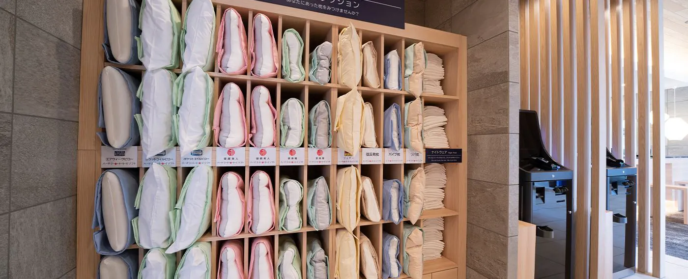 館內設施|1F・枕頭選擇