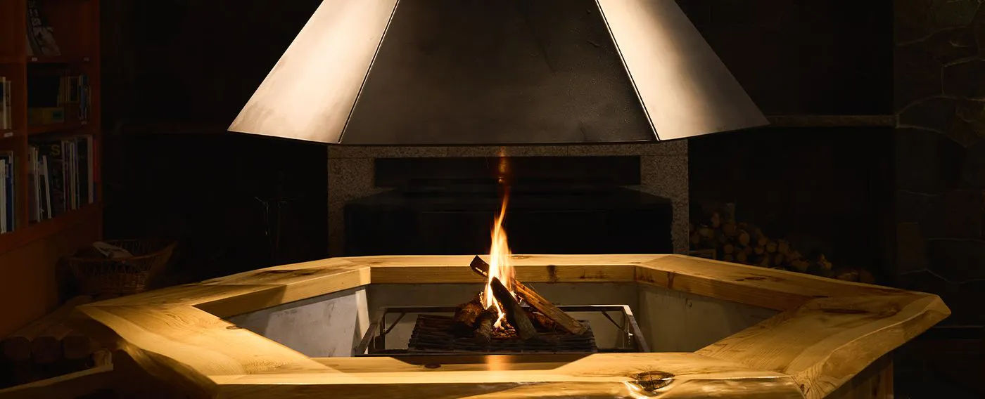 เตาผิงหกเหลี่ยม