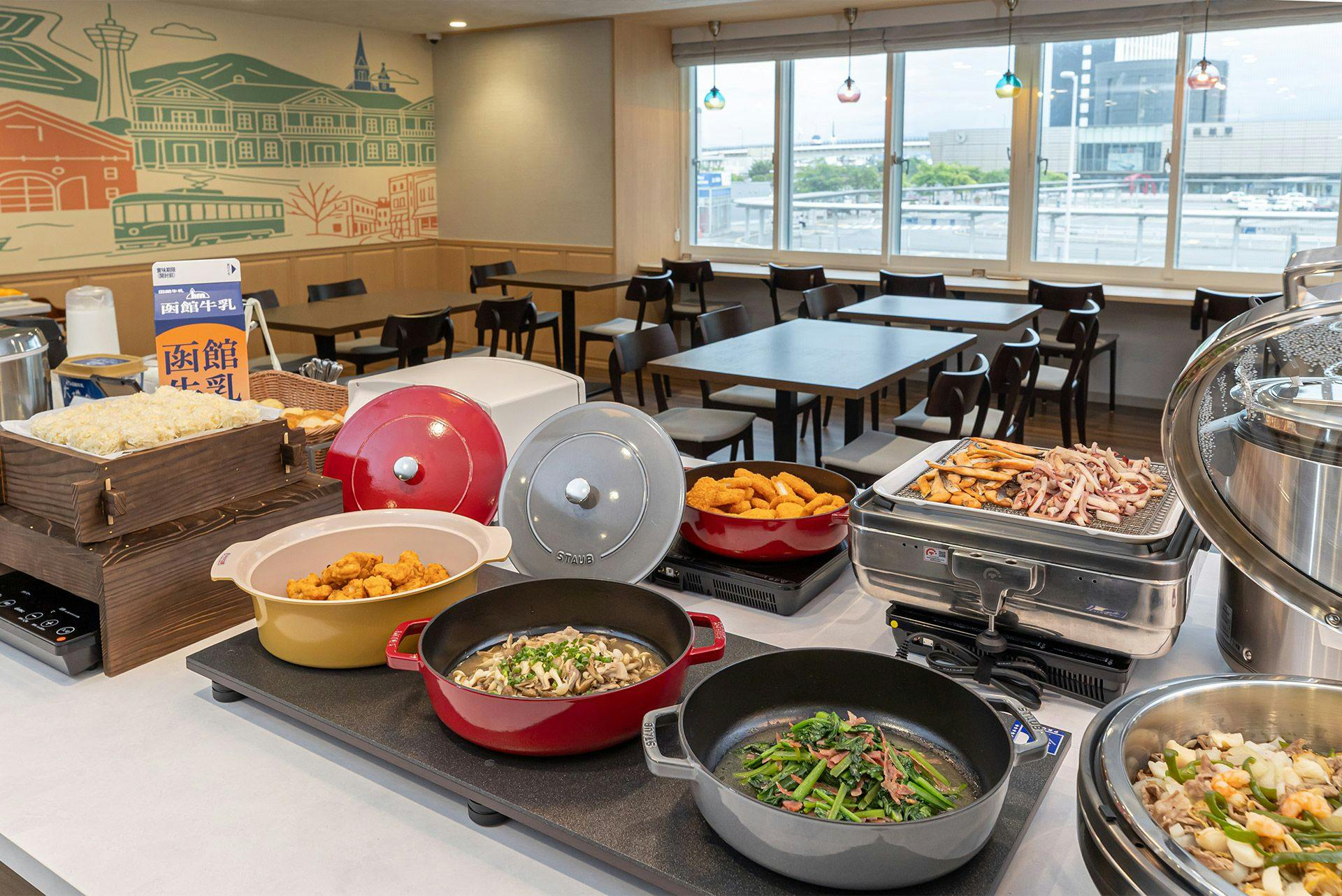 ภาพบุฟเฟต์อาหารเช้า