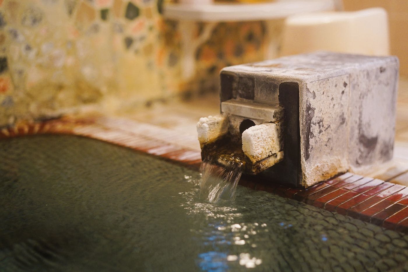 100％ 천연 온천 원천수 사용