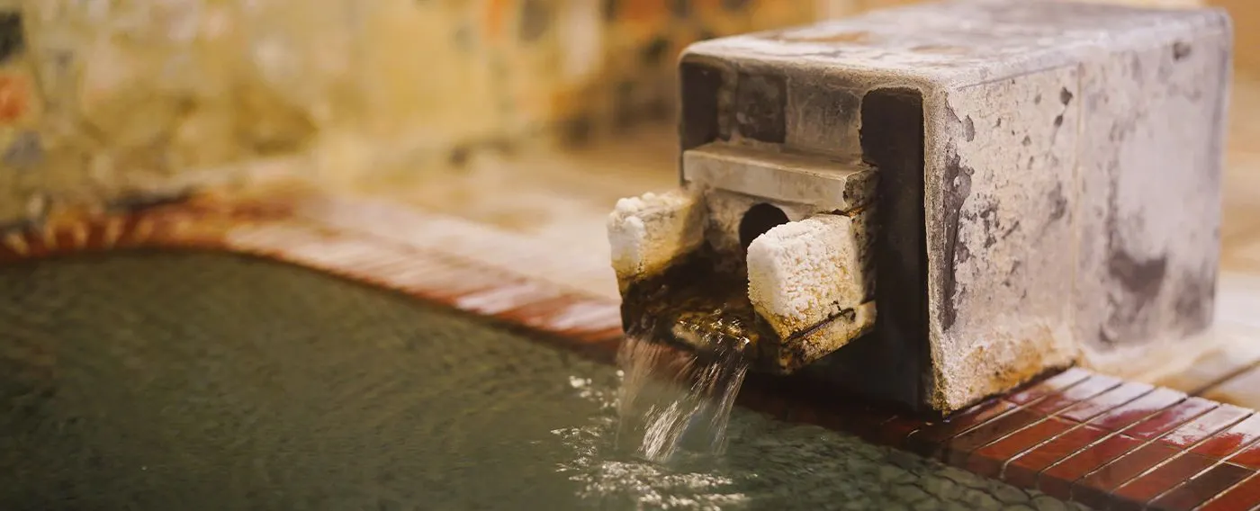 100% 천연 온천 원천수 사용