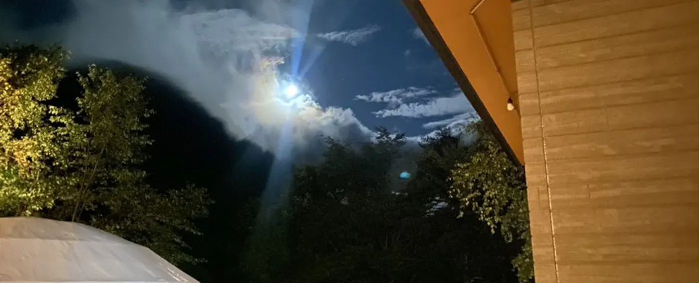 เต็นท์ซาวน่า ช่วงกลางคืน