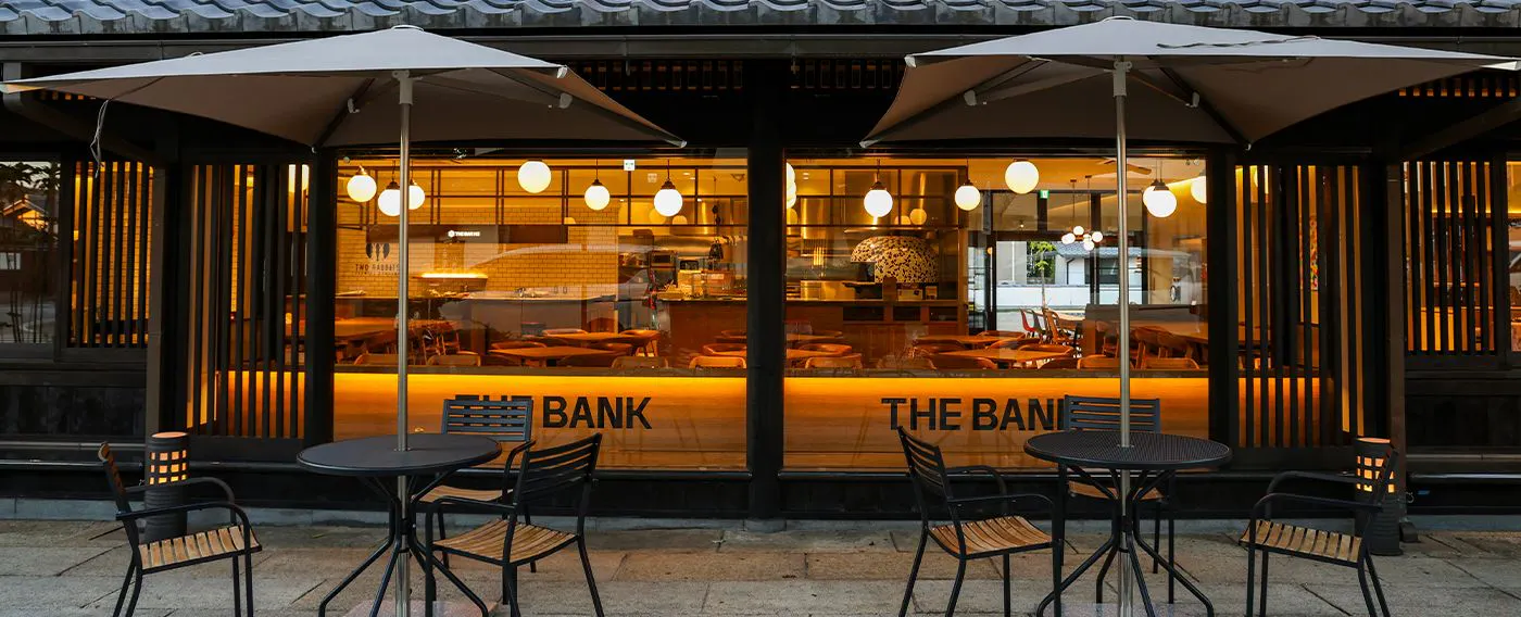 โรงแรมในเครือ "HATAGO HIKONE THE BANK"