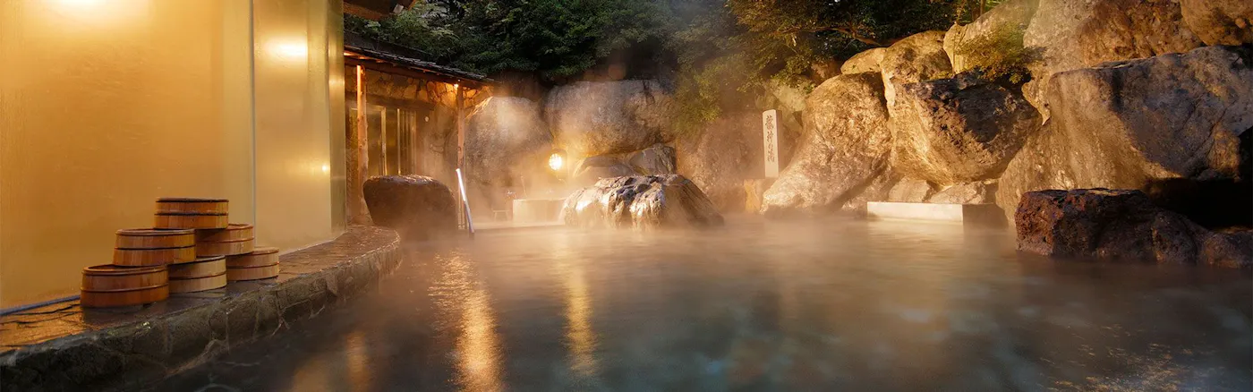 下呂温泉 水明館：岩風呂