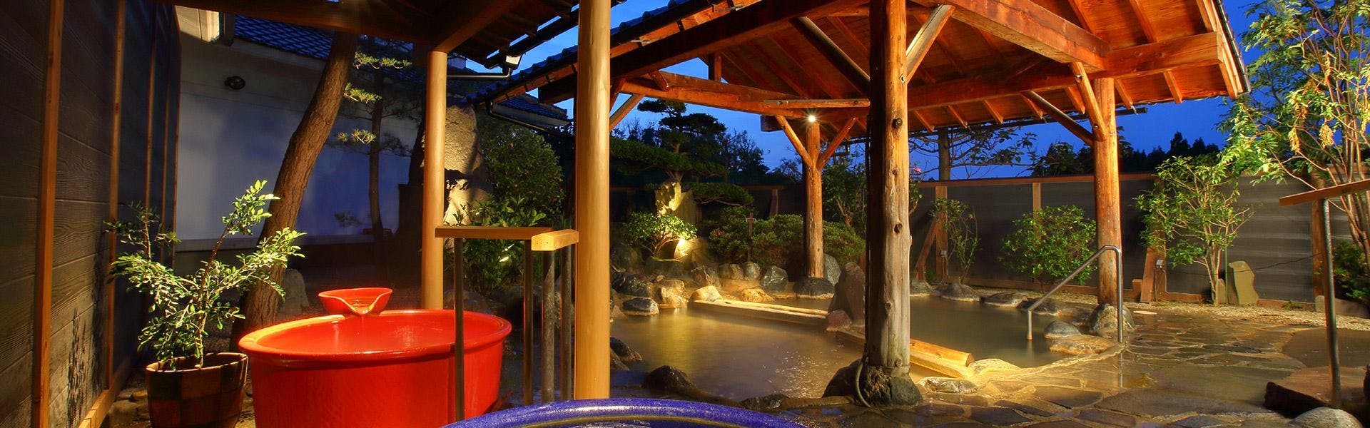 Men's large bath 'Nishiki no Yu' with open-air bath