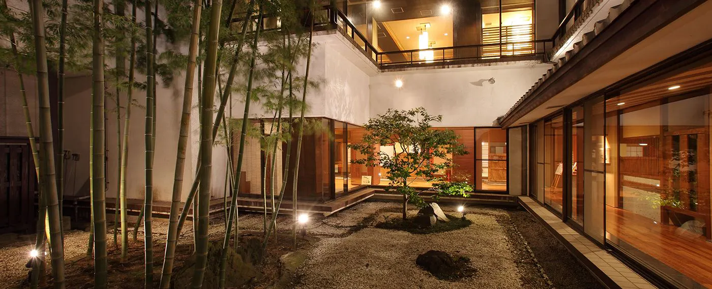 Courtyard night view