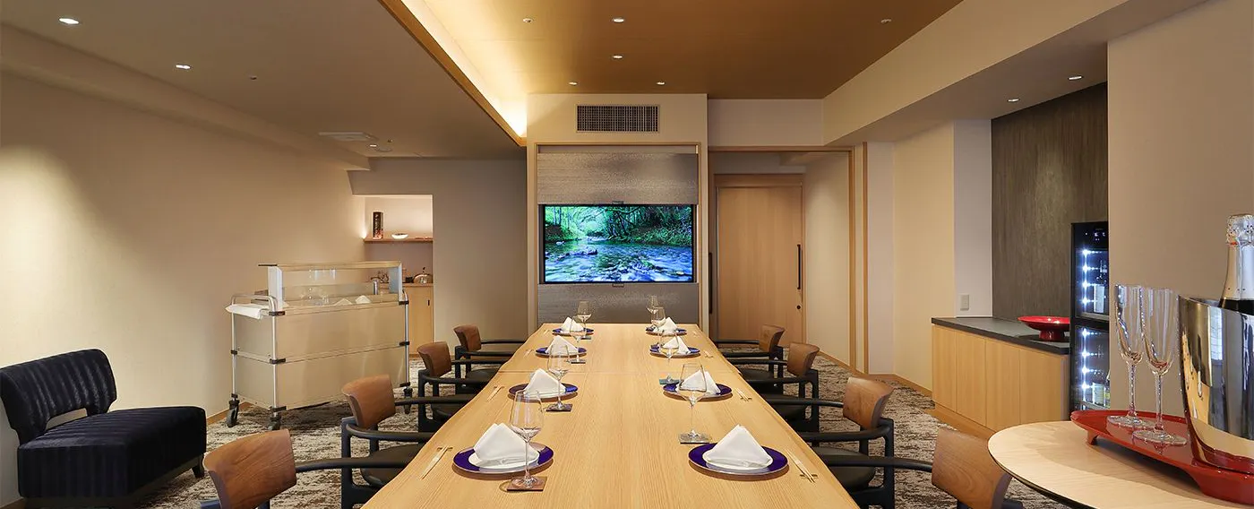 Paviliun Matsubayashi Tei Ruang Makan Khusus "Bunsui"