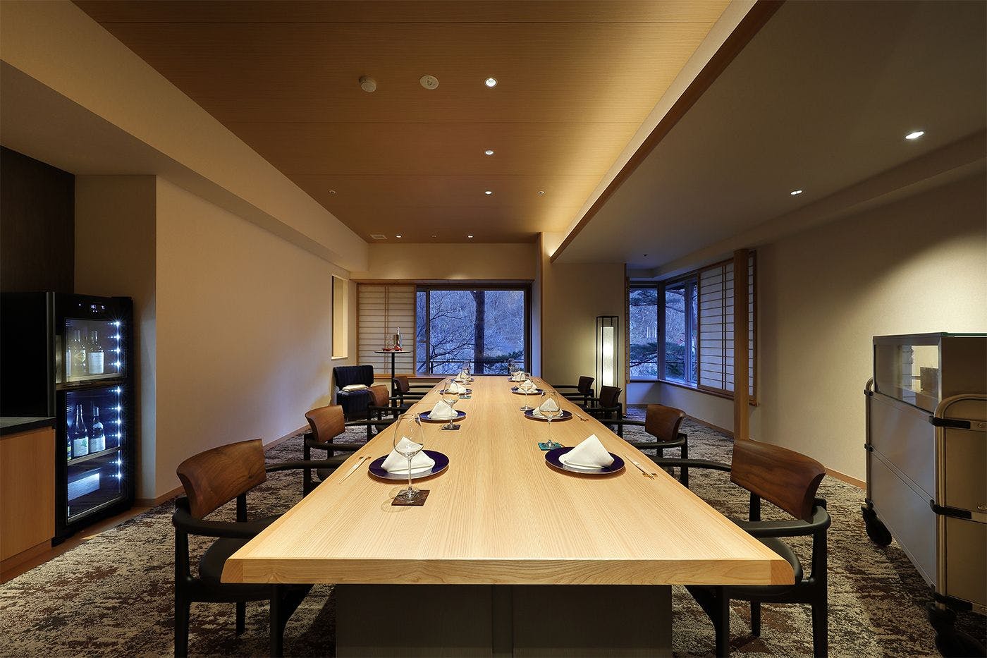 Paviliun Matsubayashi Tei Ruang Makan Khusus "Bunsui"