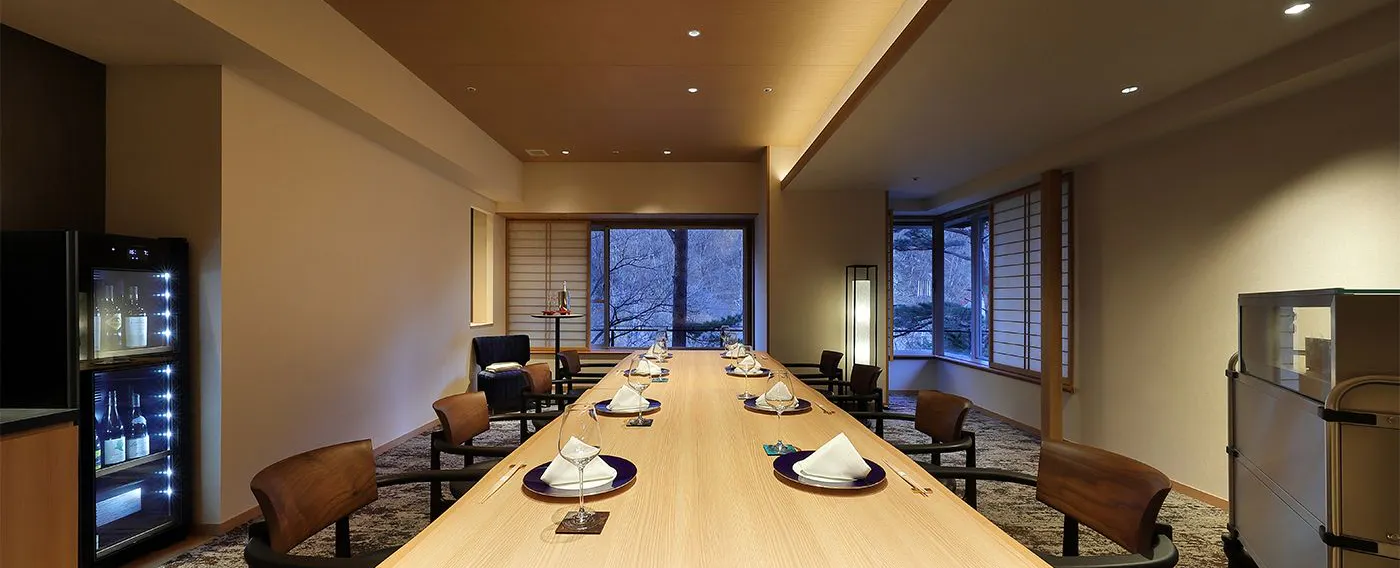 Paviliun Matsubayashi Tei Ruang Makan Khusus "Bunsui"