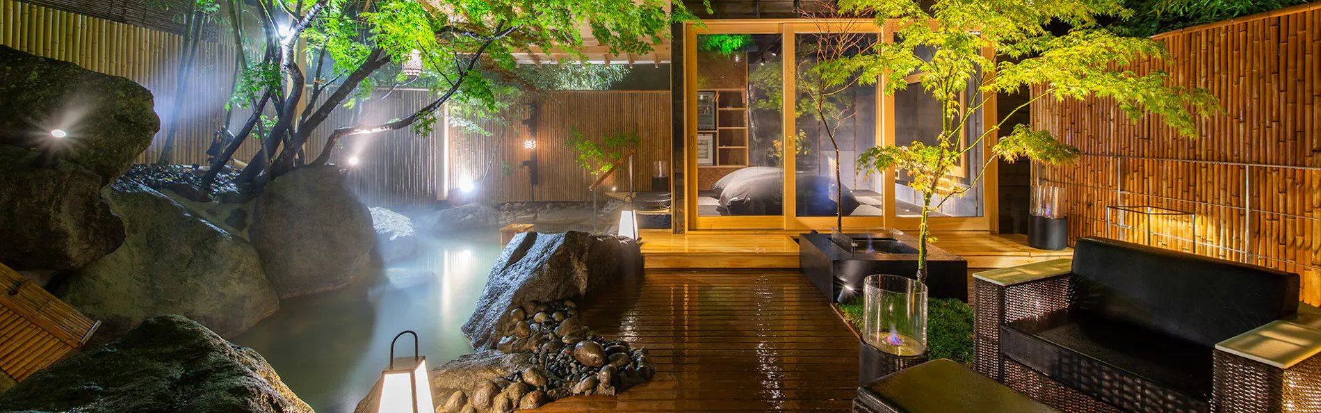 秘境 白川源泉 山荘 竹ふえ