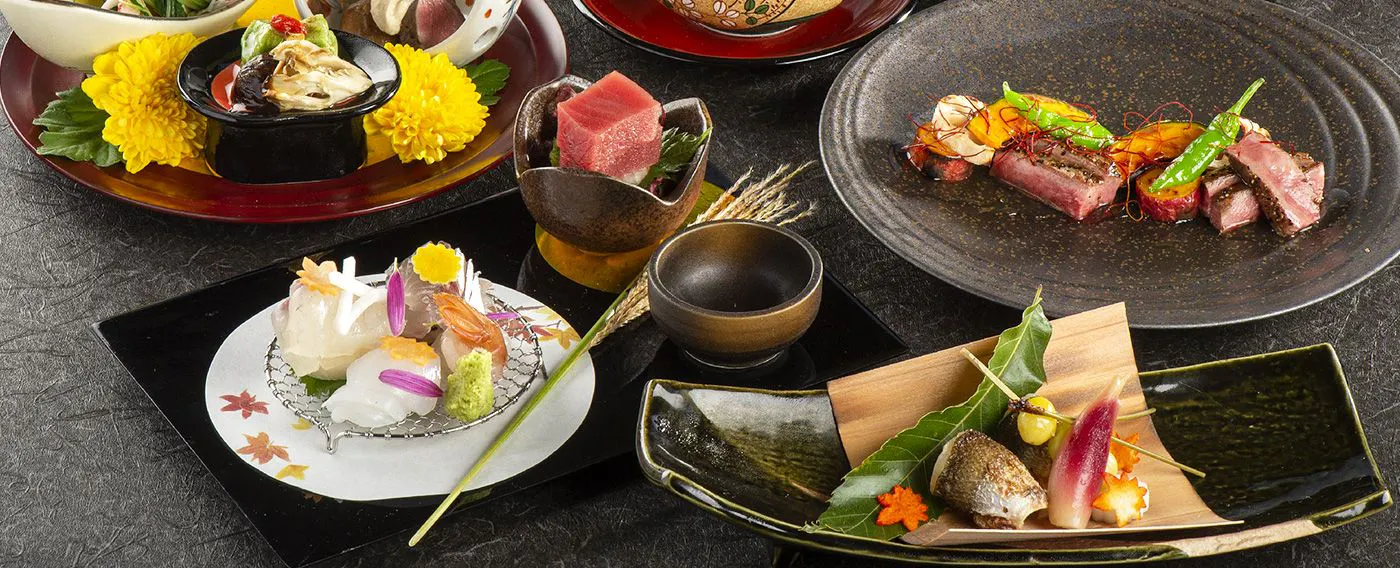 料理が自慢のリゾートホテルで和食会席を贅沢に味わう(イメージ)