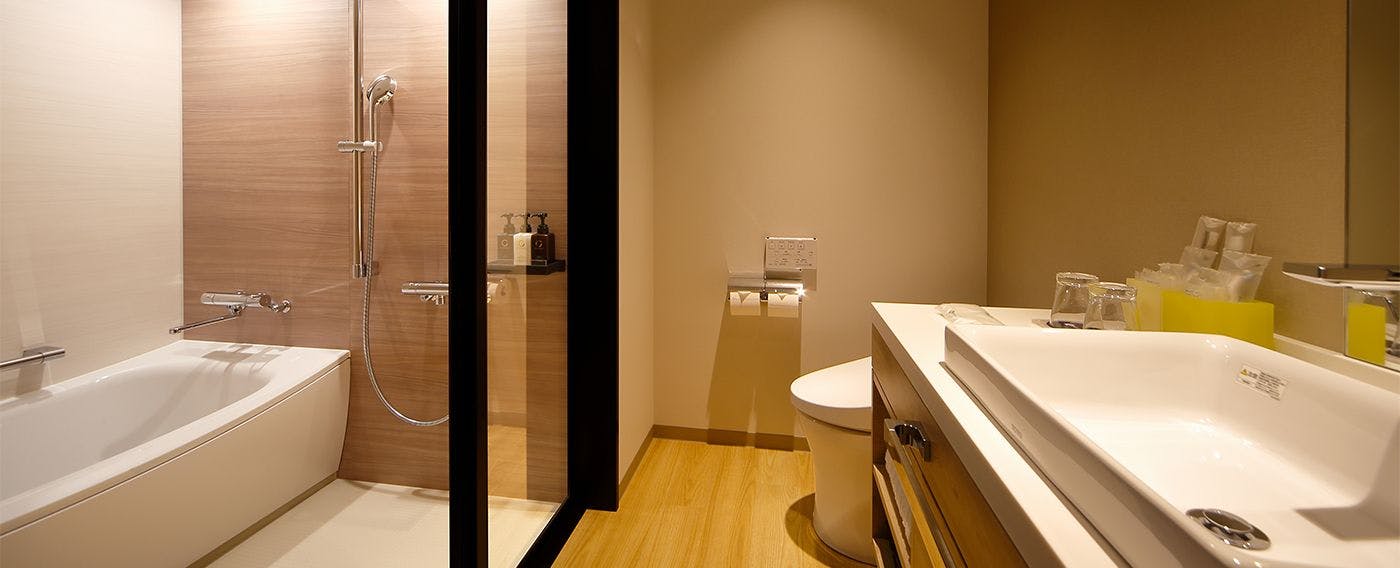 全室に洗い場付きの浴室を採用