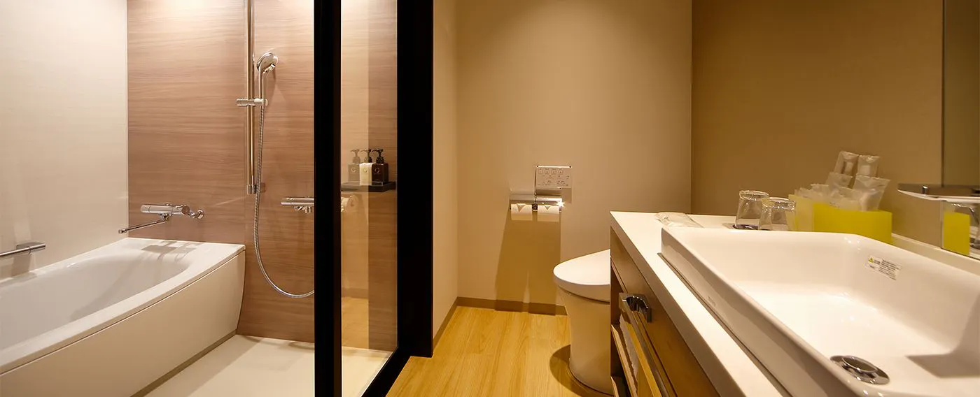 全室に洗い場付きの浴室を採用