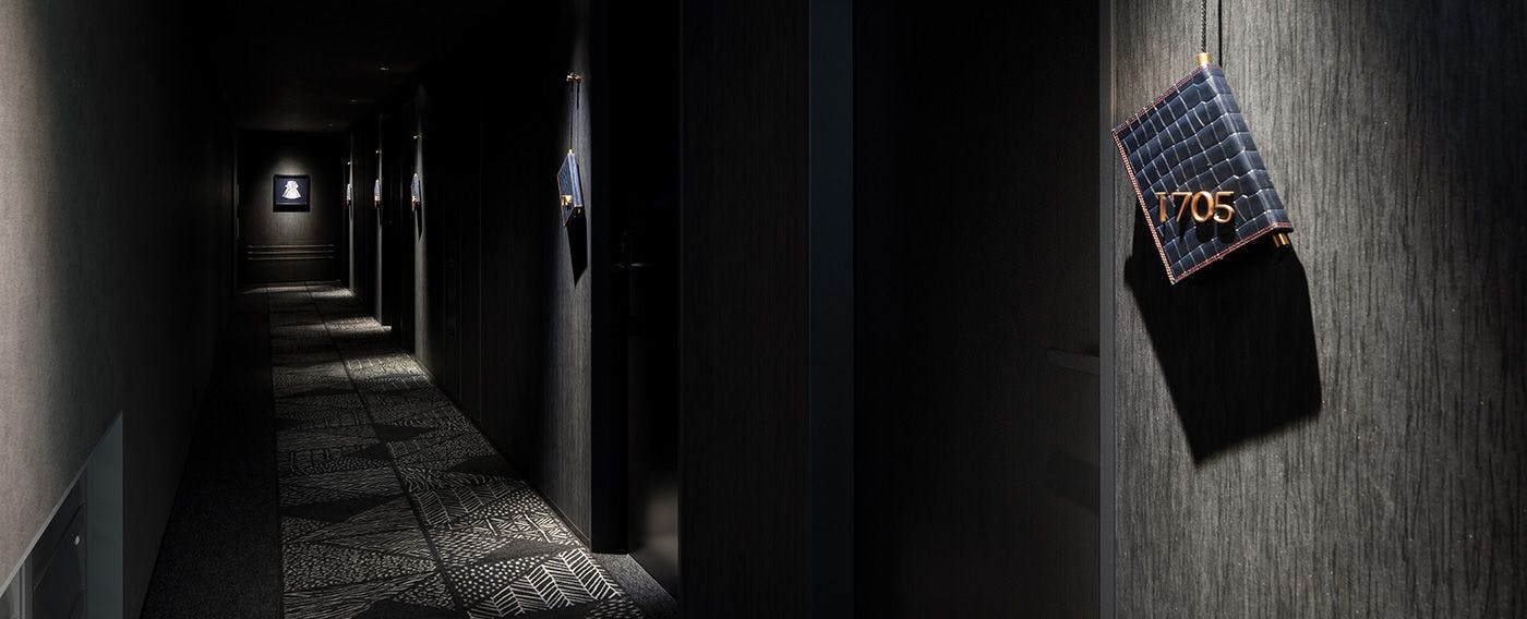 客室フロア｜アトリエで使う本がモチーフのルームナンバー