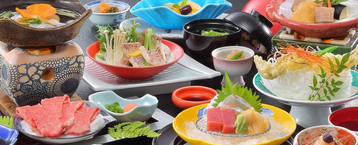 ตัวอย่างชุดอาหารค่ำแบบไคเซกิ