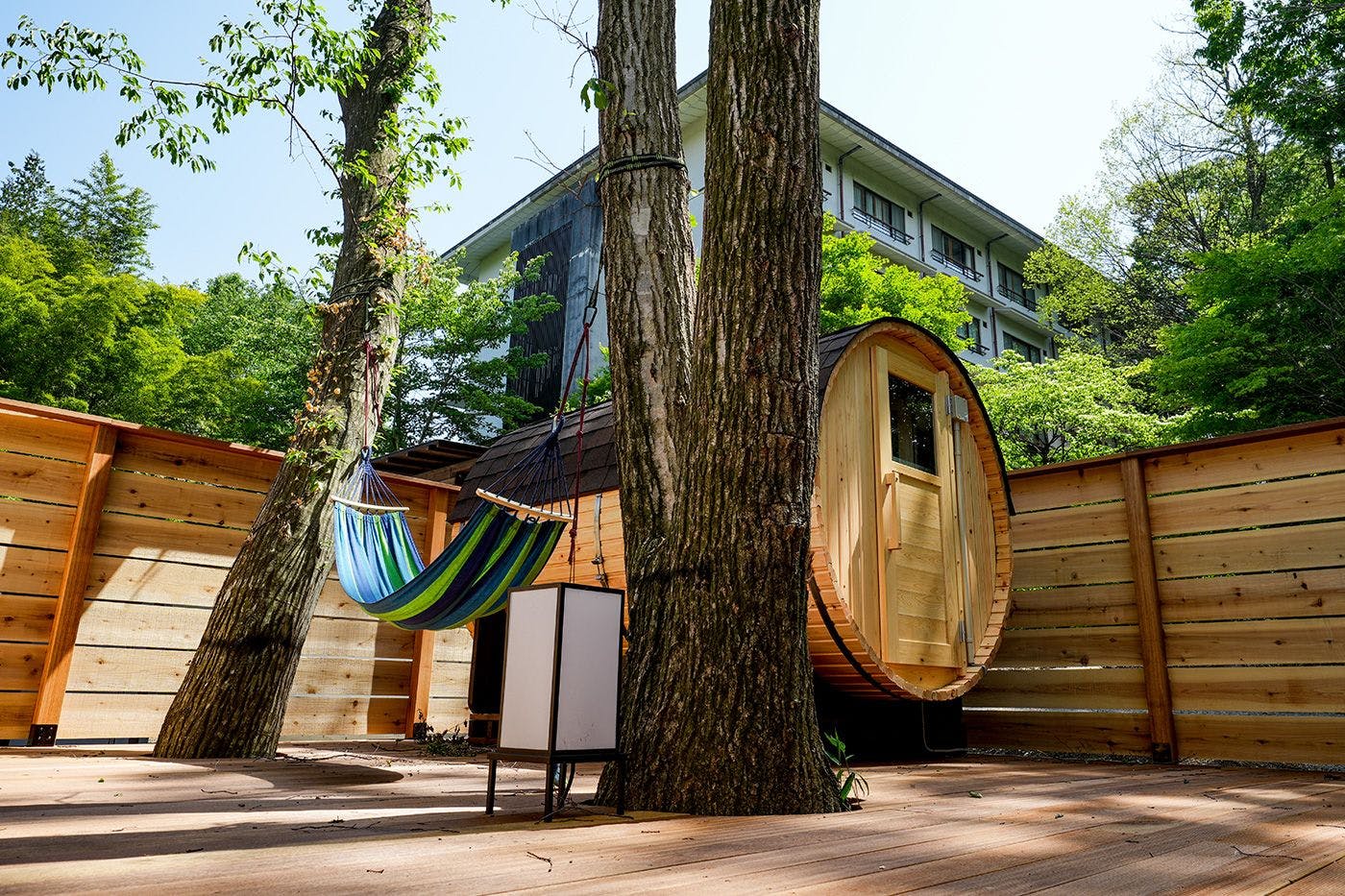 ภายนอกซาวน่าถัง