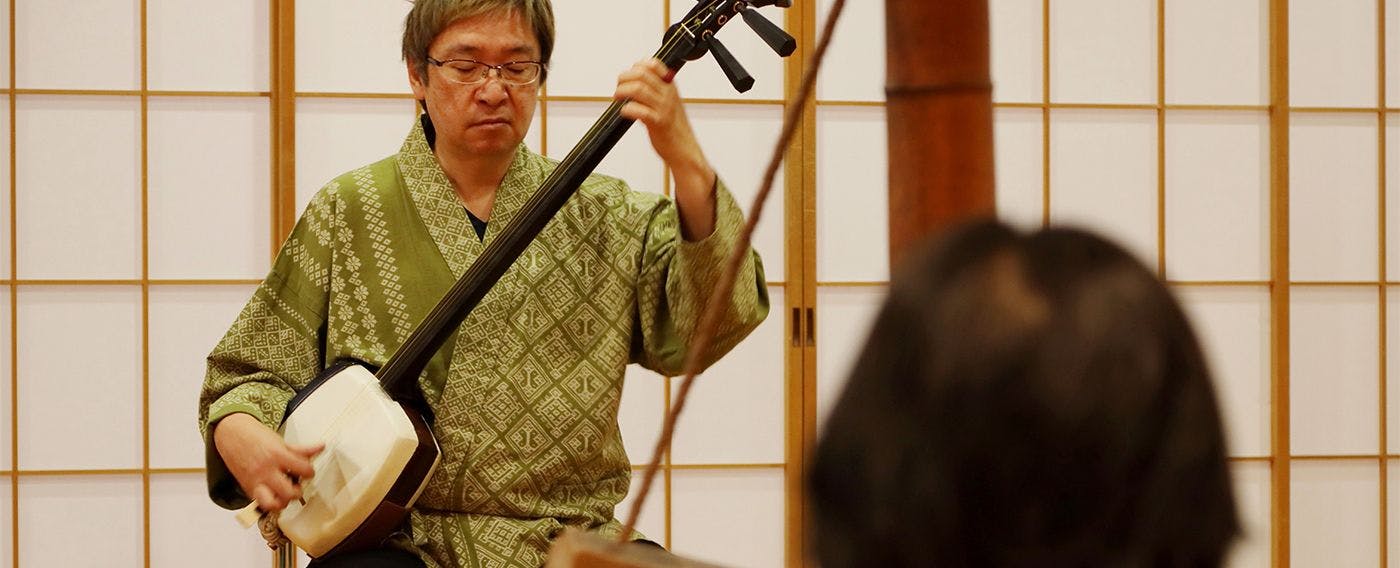 샤미센 생연주